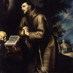 Saint Francis In Prayer Work By Ludovico Cardi Detto Cigoli Artsupp