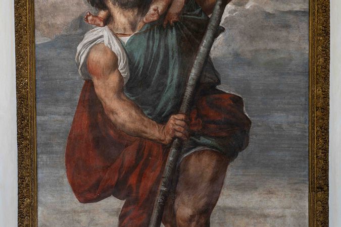 Saint Christophe avec l'Enfant Jésus sur ses épaules