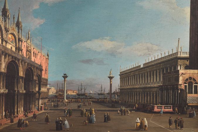 Piazzetta San Marco con Loggetta y la Biblioteca