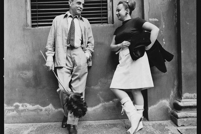 Nanda Vigo avec Lucio Fontana
