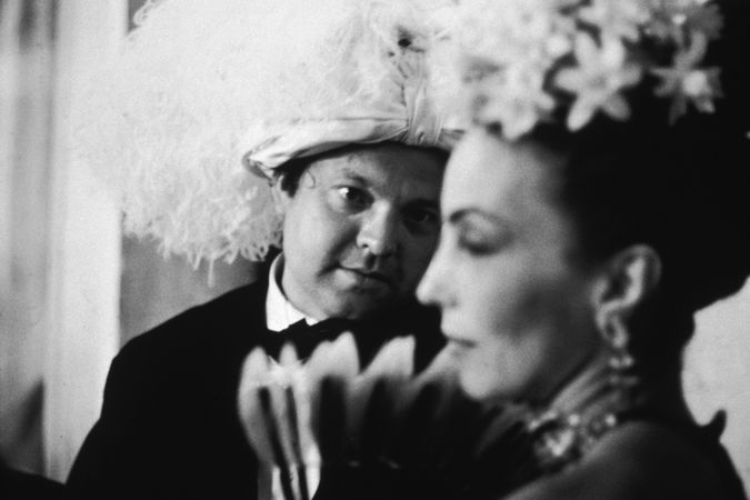 Orson Welles au bal du comte Beistegui à Venise