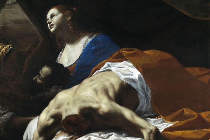 Judith entrega la cabeza de Holofernes a la criada