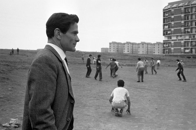 Pier Paolo Pasolini dans le quartier Centocelle