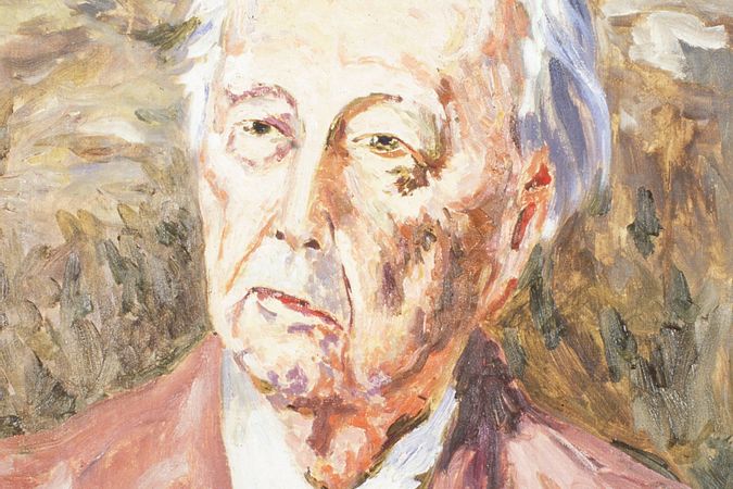 Porträt von Frank Lloyd Wright