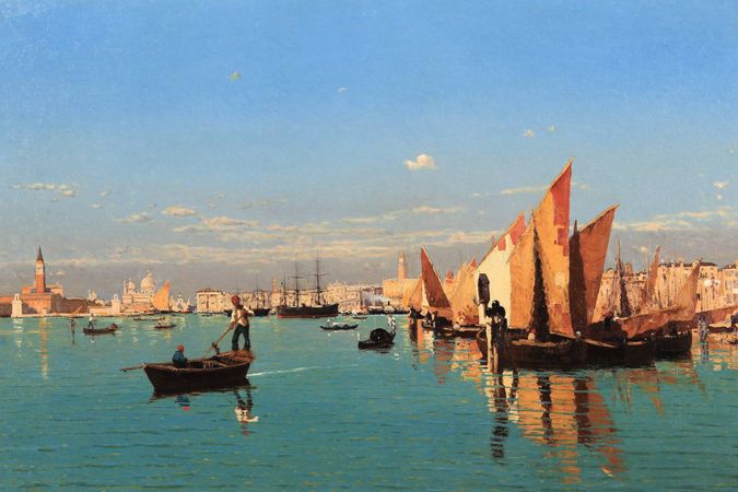 Vista de la laguna de Venecia