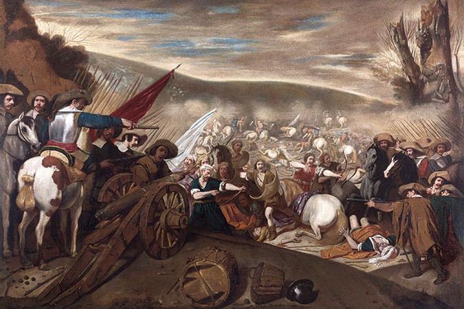 Batalla de cañones entre turcos y cristianos