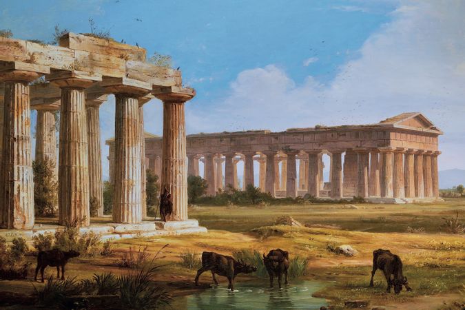 Tempel in Paestum [Detail]