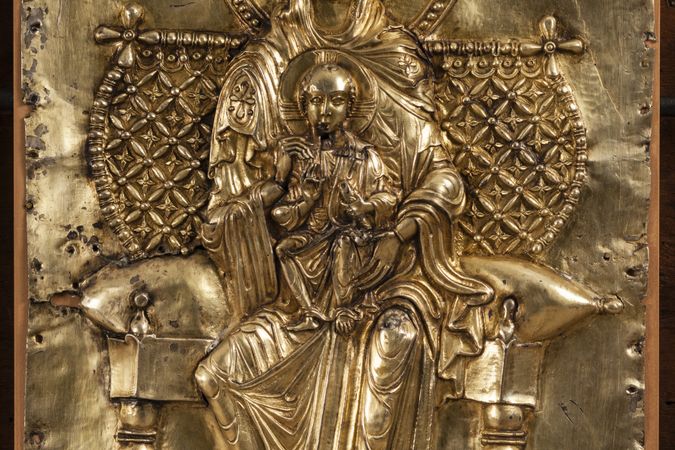 Pala d'altare Vergine in trono
