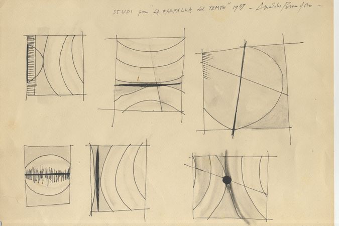 Estudios para La mariposa del tiempo