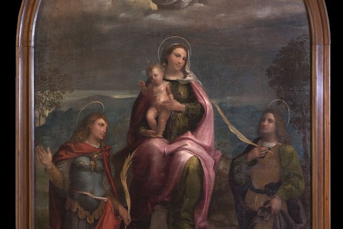 Virgen con el Niño, el Redentor, San Vito y San Modesto
