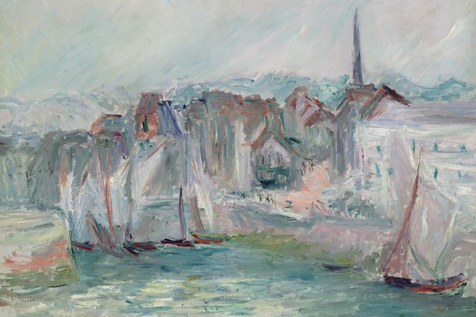 Barcos en el puerto de Honfleur