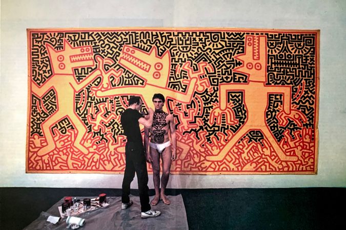 Keith Haring and Lucio Amelio