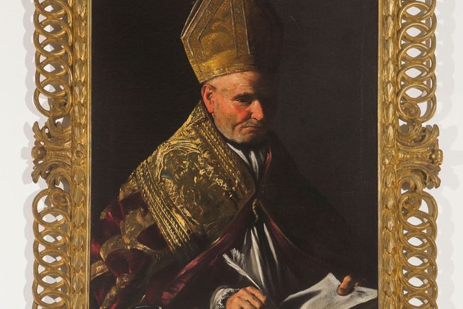 Sant'Agostino en el escritorio