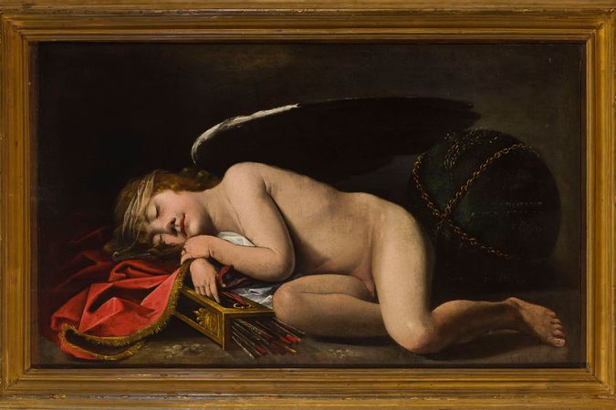 Cupid sleeping