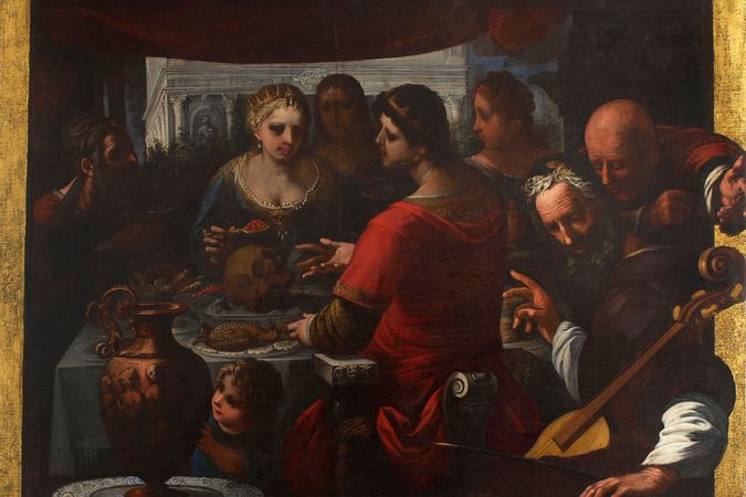 Musical Banquet or Allegories with five figures (The transience of temporal power)