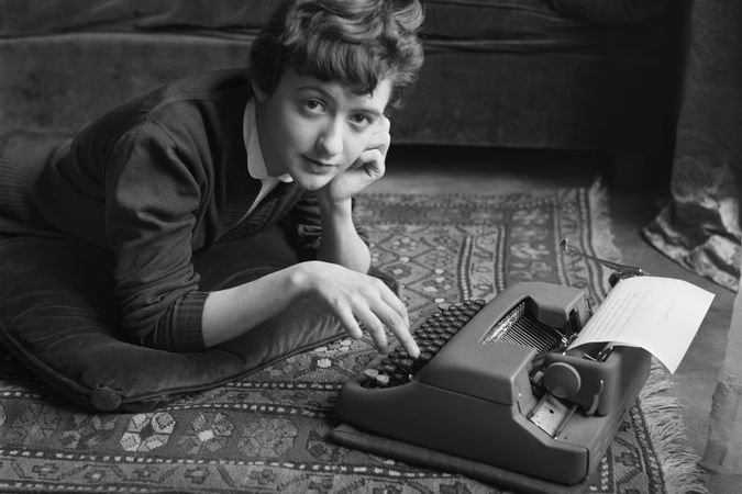 The writer Françoise Sagan