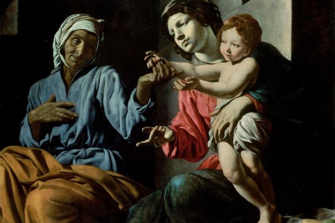 Madonna with child and Saint Anne