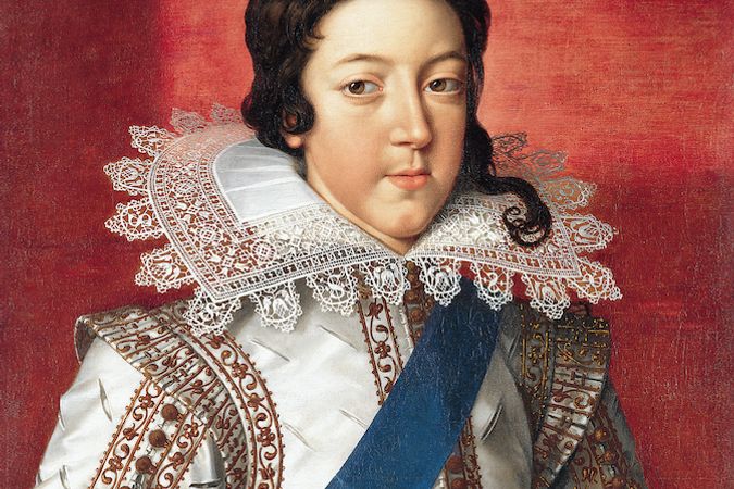 Portrait of Louis XIII, Dauphin of France, dressed in a white silk coat