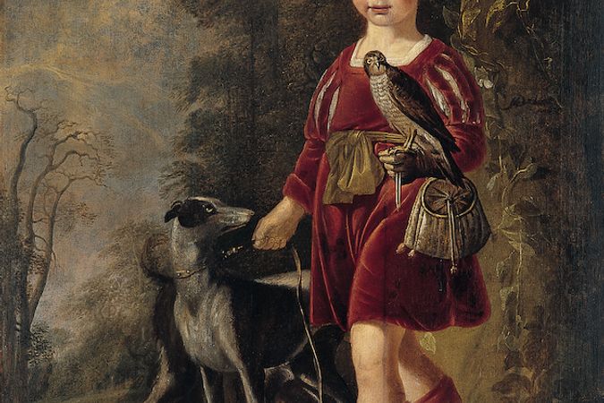 Portrait of a young falconer
