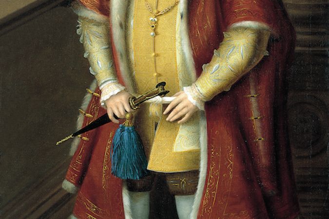 Porträt des Prinzen von Wales, zukünftiger Edward VI. von England stehend