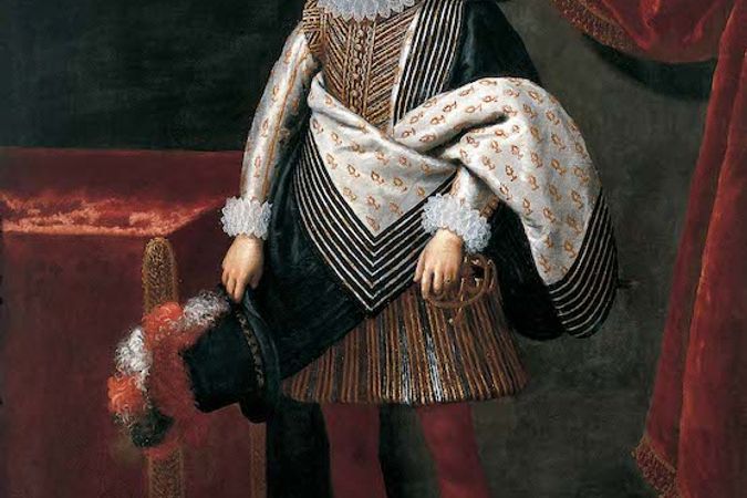 Porträt von Giancarlo di Cosimo II de' Medici als Kind, Ganzkörperansicht