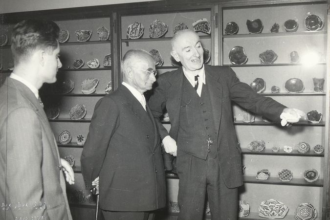 Besuch von Präsident Einaudi im Museum