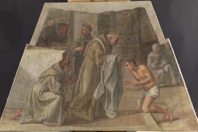 San Diego de Alcalá riceve il saio francescano