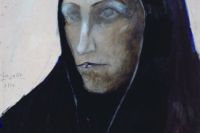 Mujer con mantellina (Maella)
