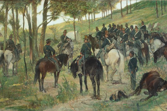 Der Appell nach der Schlacht von 1866