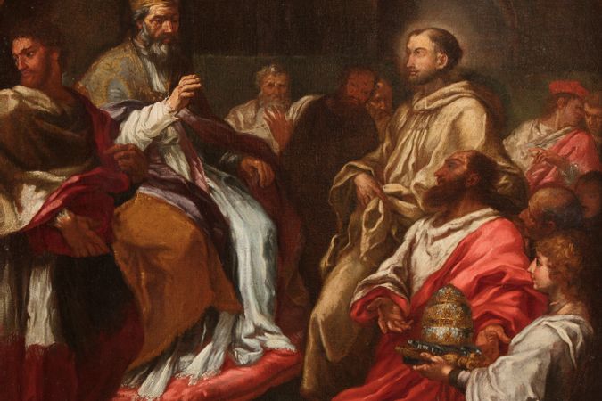 Saint Bernard recomposes the schism between Innocent II and the antipope Victor IV