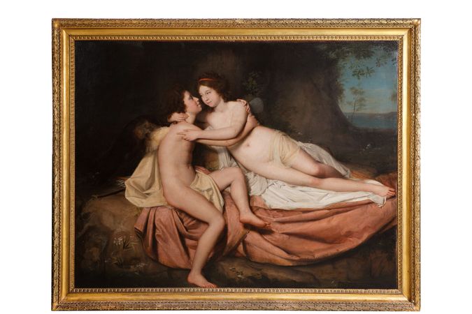Portrait de Filippo et Costanza De Marinis en Cupidon et Psyché