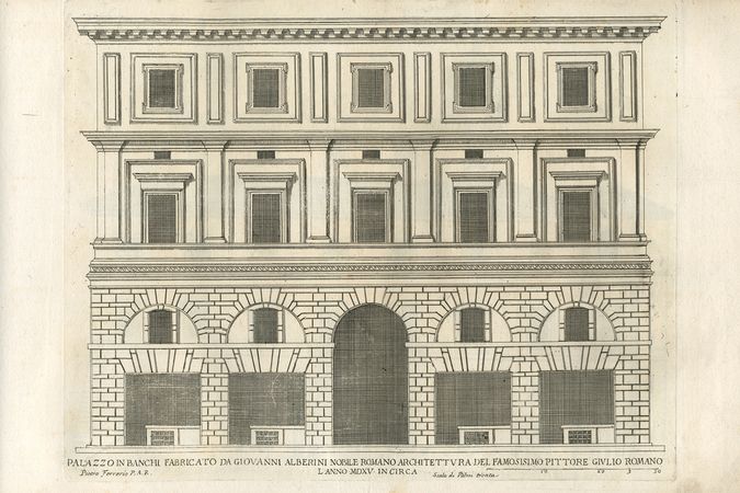 Facade of Palazzo Alberini