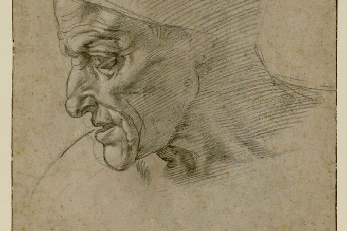 Study for the head of the Cumanan Sibyl