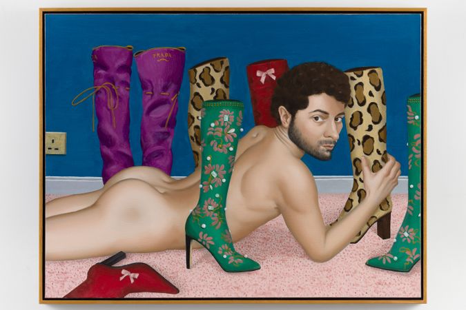 Self-portrait with Boots