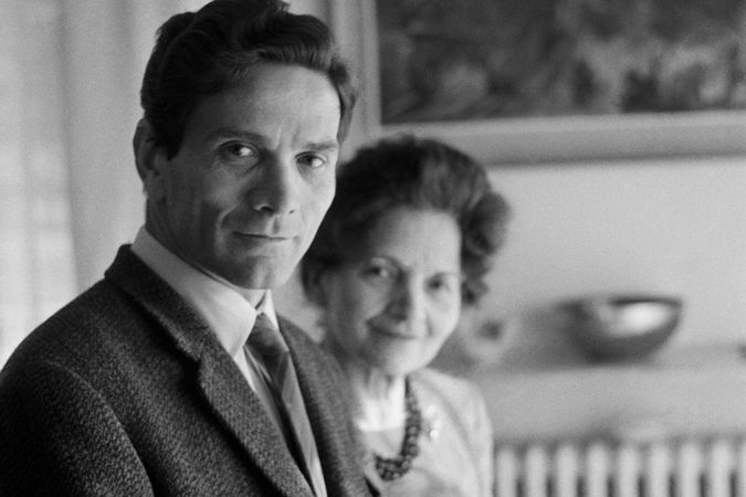 Pier Paolo Pasolini con la madre Susanna