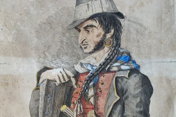 Retrato del bandolero Antonio Gasbarrone, conocido como "Gasperone"