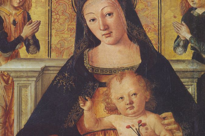 Madonna in trono con Bambino e angeli