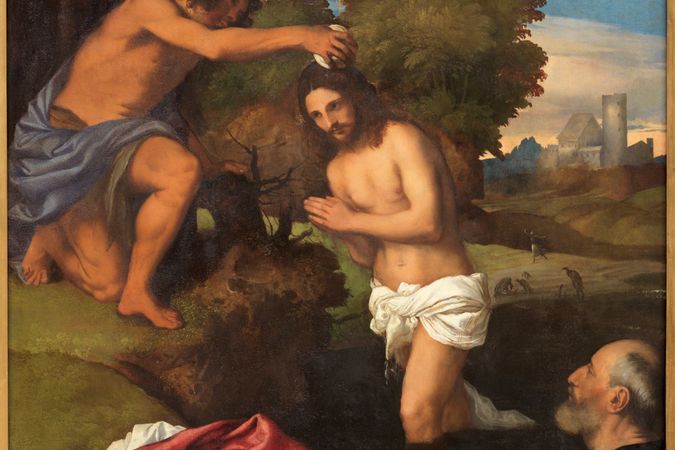 Baptême du Christ avec le client Giovanni Ram