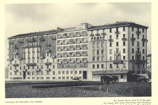 Gebäudekomplex in der Via Foppa in Mailand
