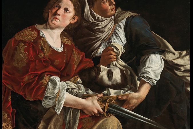 Judith and her servant with the head of Holofernes