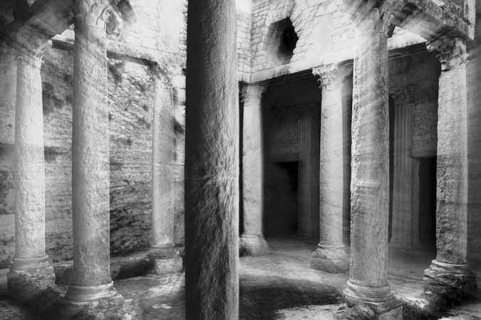 Roman peristyle, Bulla Regia, Tunisia