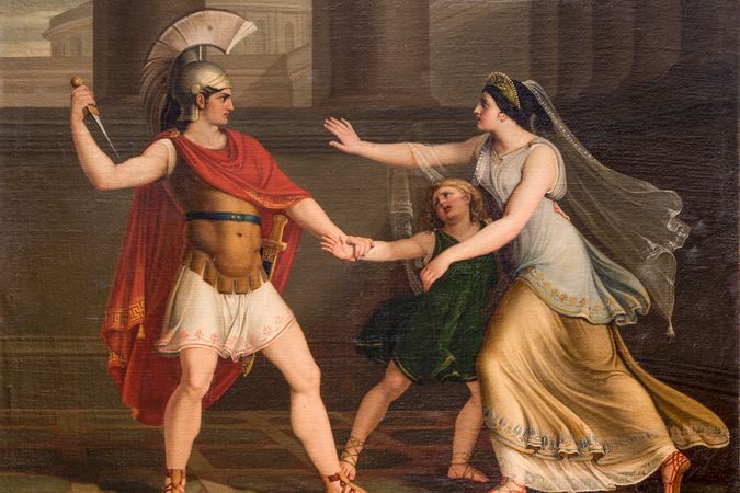 Pyrrhus menace de tuer Astaniax
