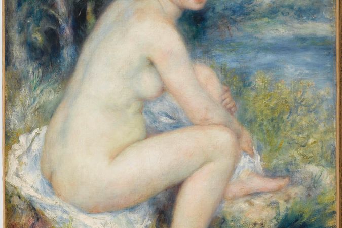 Femme nue dans un paysage