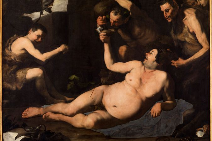 Silenus drunk