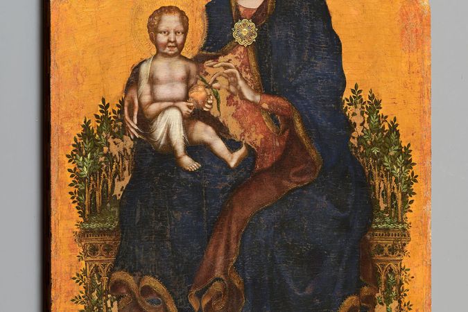 Madonna in trono con bambini e angeli