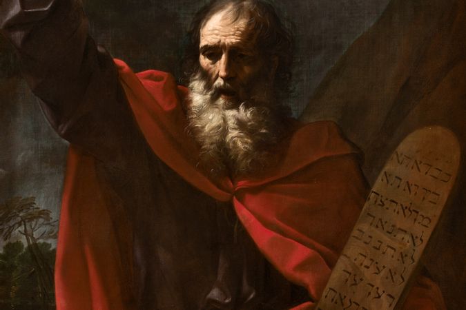 Moisés con las Tablas de la Ley