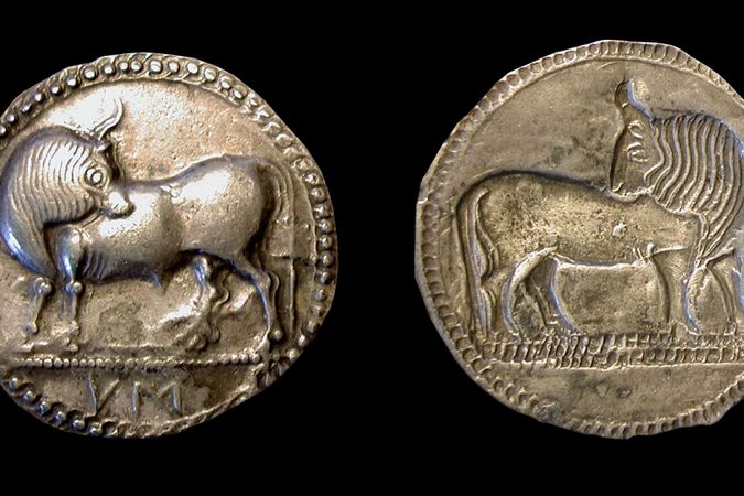 Incusser Stater von Sybaris mit Stier