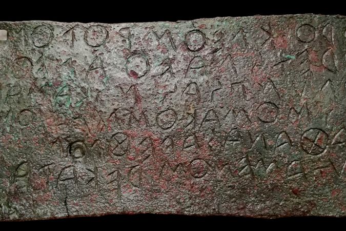 Inschrift von Kleombrotos aus Francavilla Marittima, Lokalität Timpone della Motta