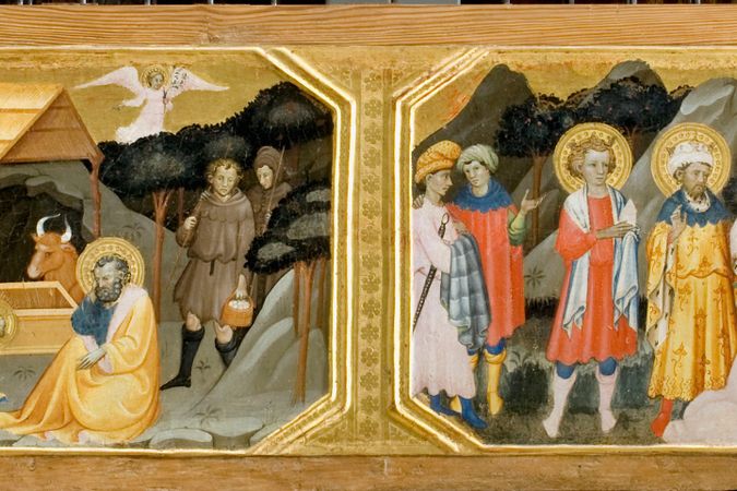 Natividad de Jesús, Adoración de los Reyes Magos, Sant'Antonio Abate 1440-1457 20 234