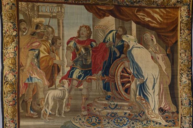 Wandteppich mit den Geschichten von Alexander dem Großen